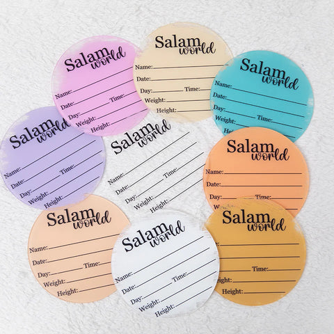 A New Chapter - Baby Birth Record Plaques
