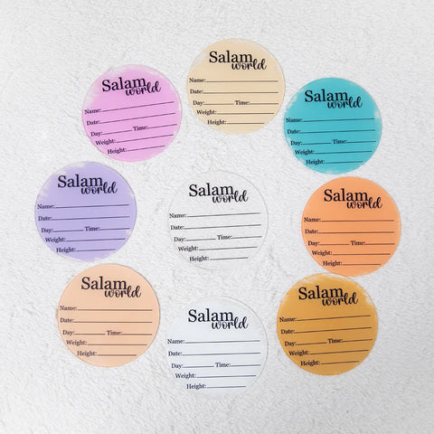 A New Chapter - Baby Birth Record Plaques