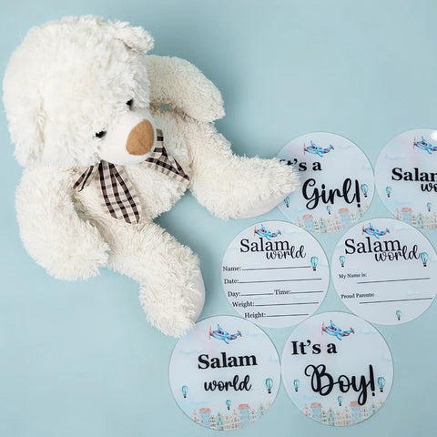 A Year in the Clouds - Baby's 1st Year Record Plaques